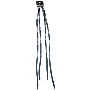 navy shoelaces with white Penn State image